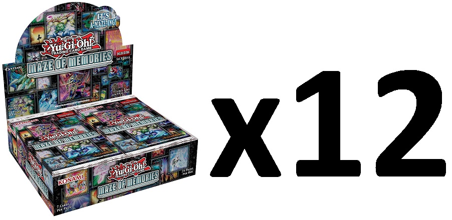 Yu-Gi-Oh Maze of Memories 1st Edition Booster Box CASE (12 Booster Boxes)